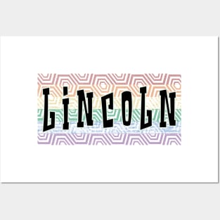 LGBTQ PATTERN AMERICA LINCOLN Posters and Art